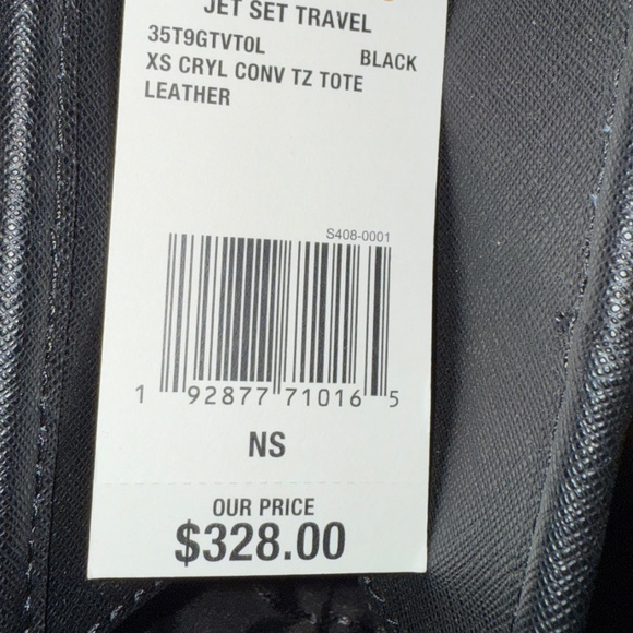 Michael Kors Jet Set Travel Extra-Small Saffiano Leather Top-Zip Tote Bag New - Picture 5 of 7